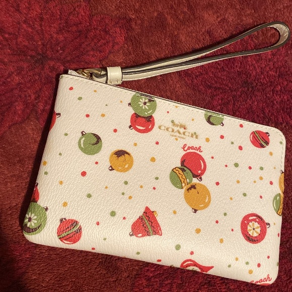 Coach Ornament Zip Corner Wristlet - Picture 4 of 8